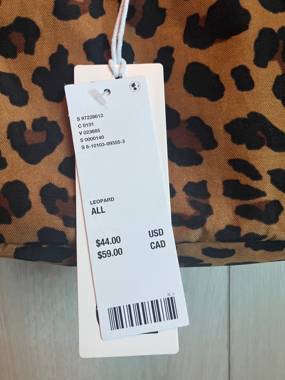 NWT Baggu Mini Nylon Shoulder Bag in Leopard - Picture 3 of 7